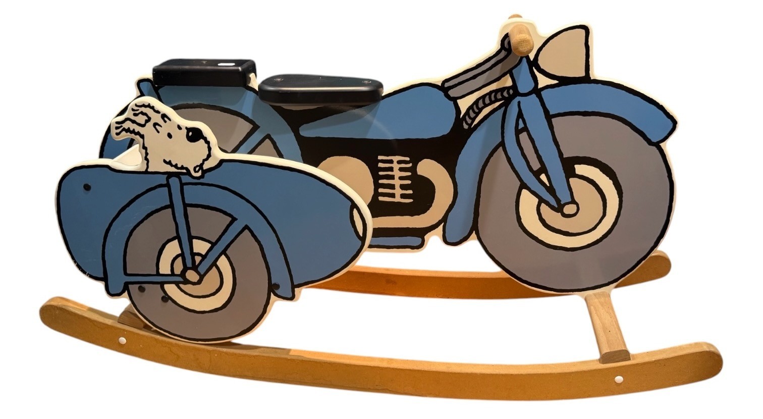 HERGE - MILOU DANS LE SIDE CAR A BASCULE - AROUTCHEFF - 1996