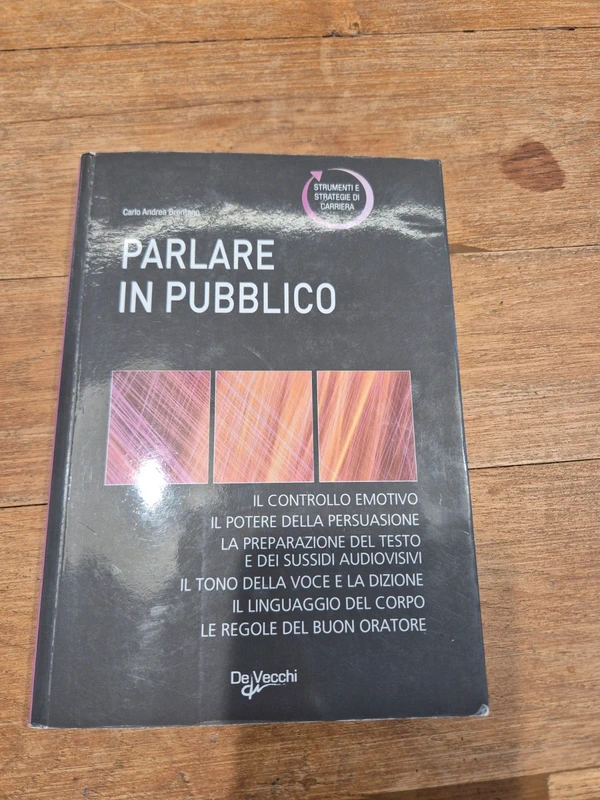 Parlare in pubblico Carlo Andrea Brentano De Vecchi libro comunicazione