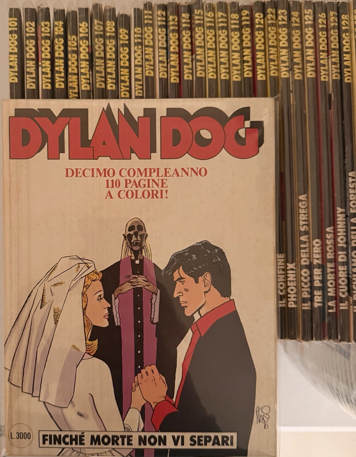 Dylan Dog lotto 101–129 con n.121 a colori! 29 albi, 28 originali, imbustati