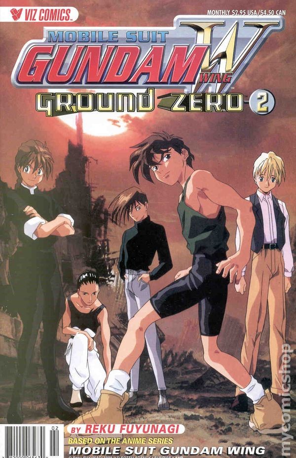 Mobile Suit Gundam Wing Ground Zero #2 VG 2000 immagine stock basso grado