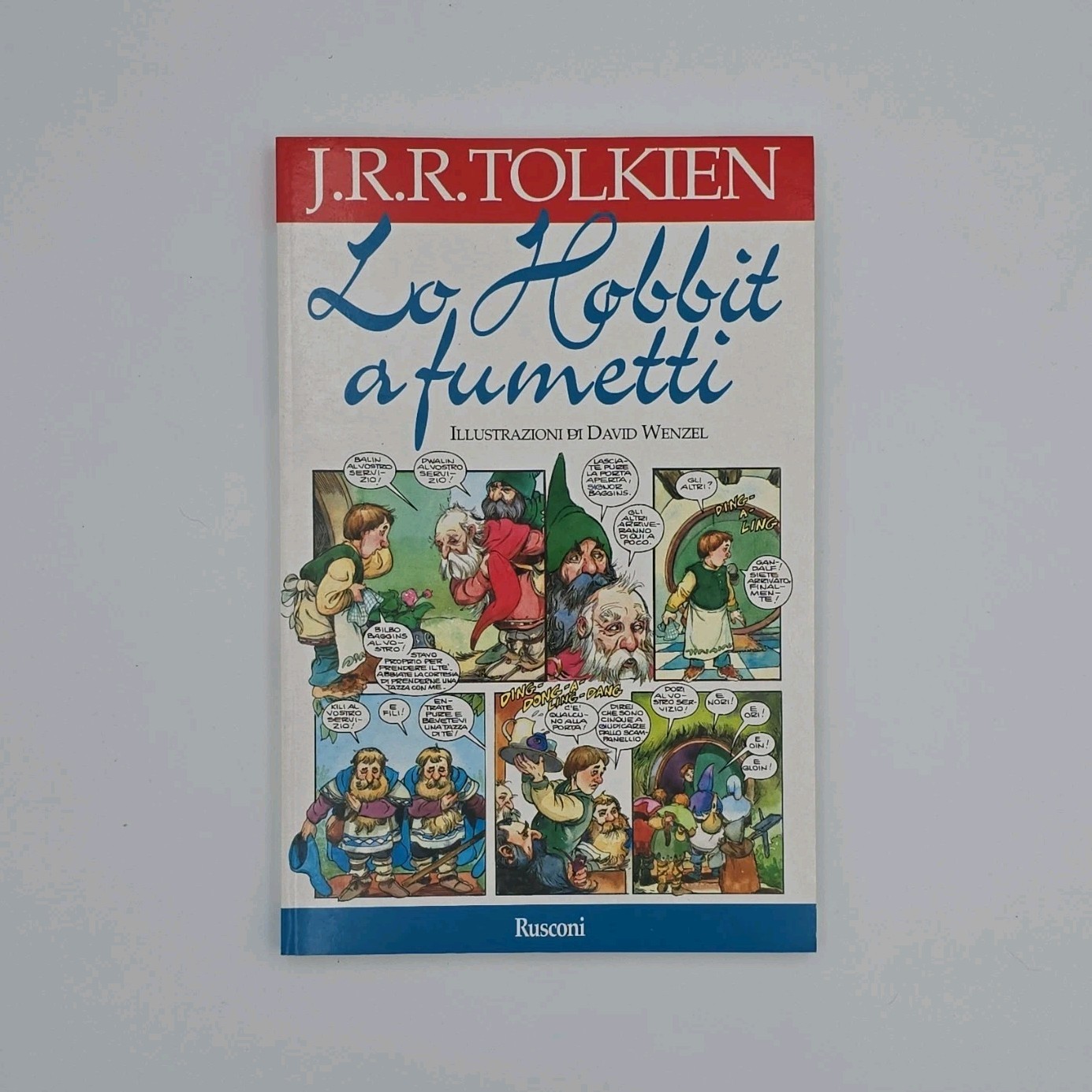 J.R.R. Tolkien Lo Hobbit a fumetti Rusconi 1997 a colori brossura