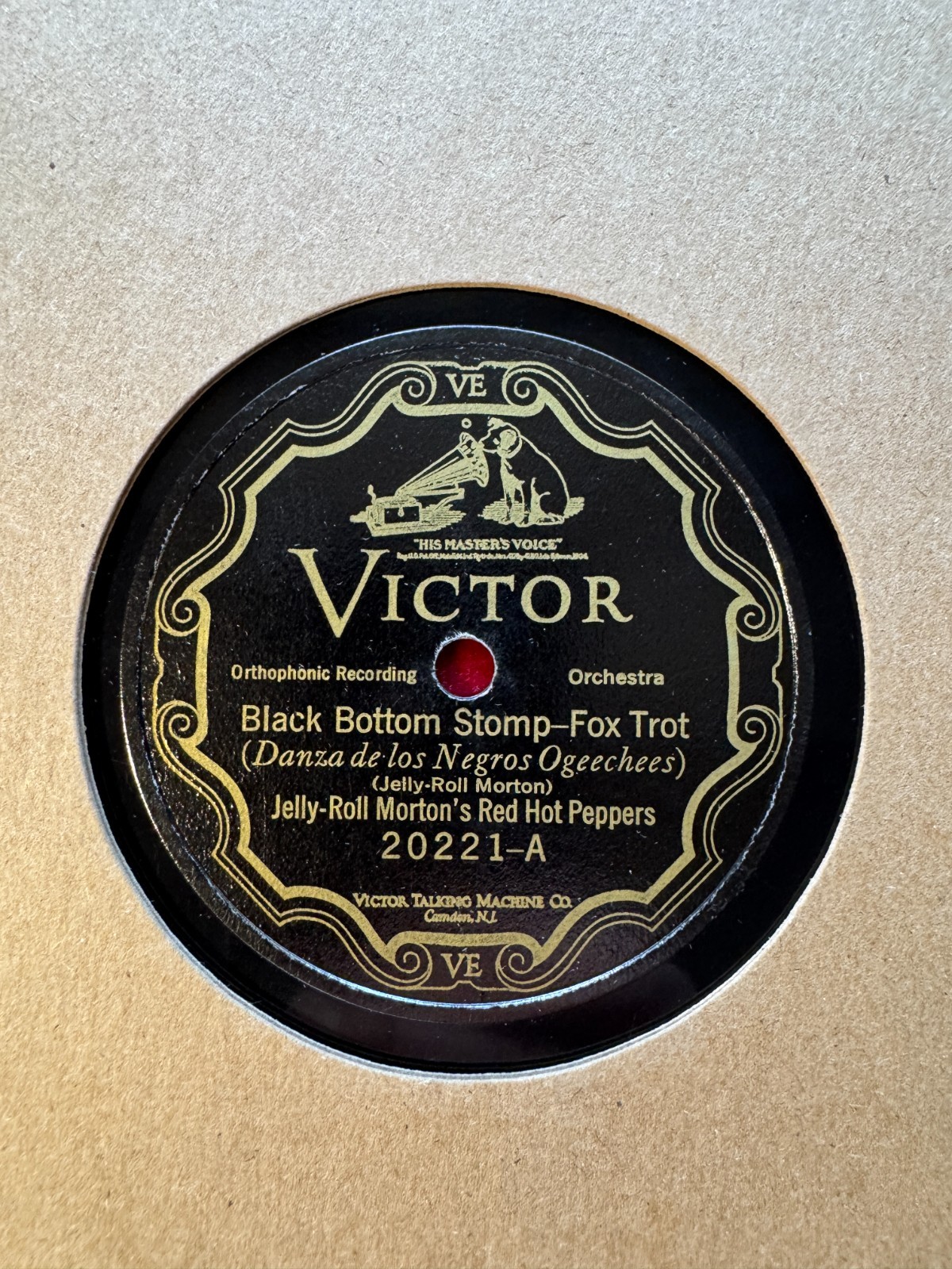 78Rpm, Hot Jazz, Jelly-Roll Morton 'Black Bottom Stomp / The Chant' Victor!