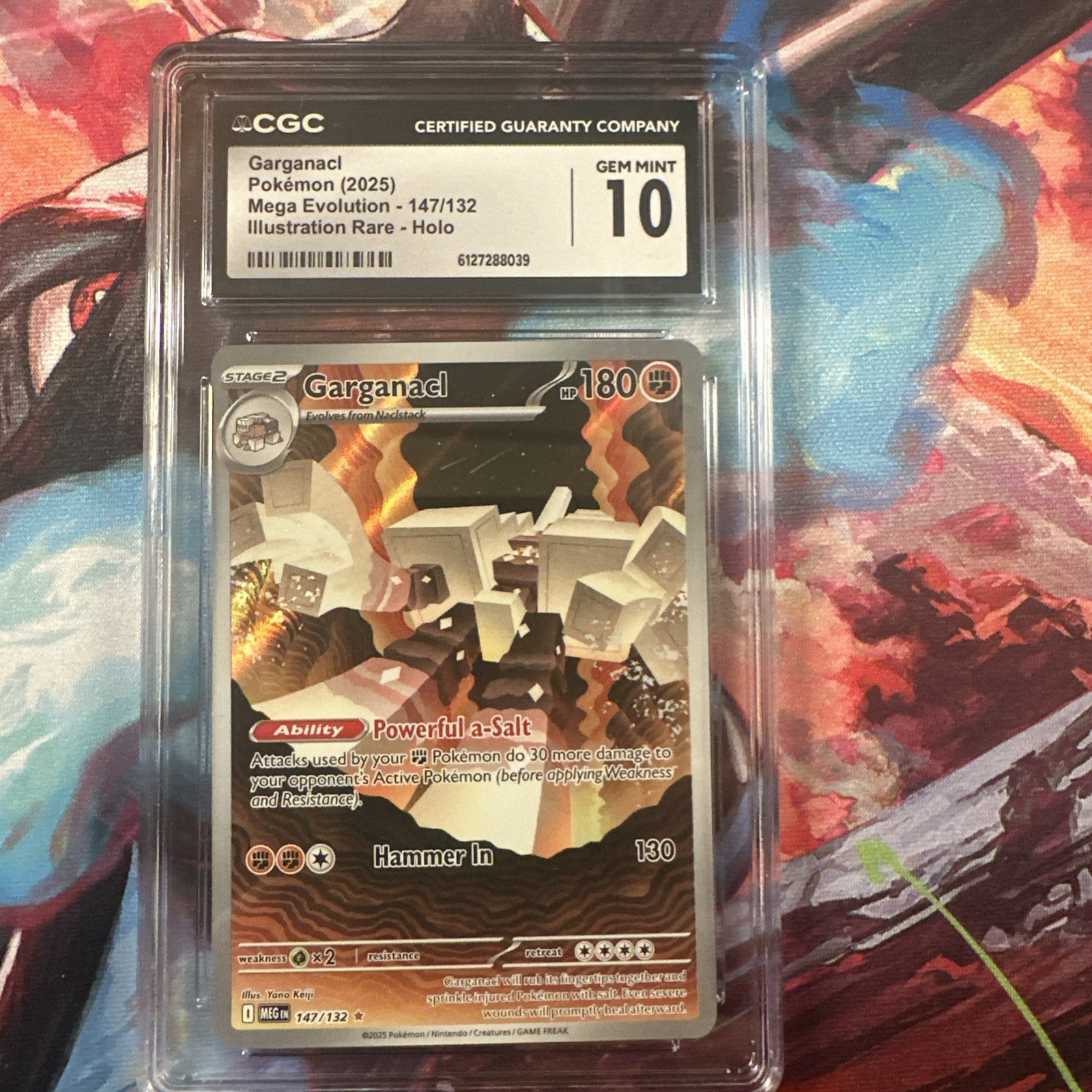 Garganacl IR #147/13. Mega Evolution (2025). Pokemon TCG. CGC 10