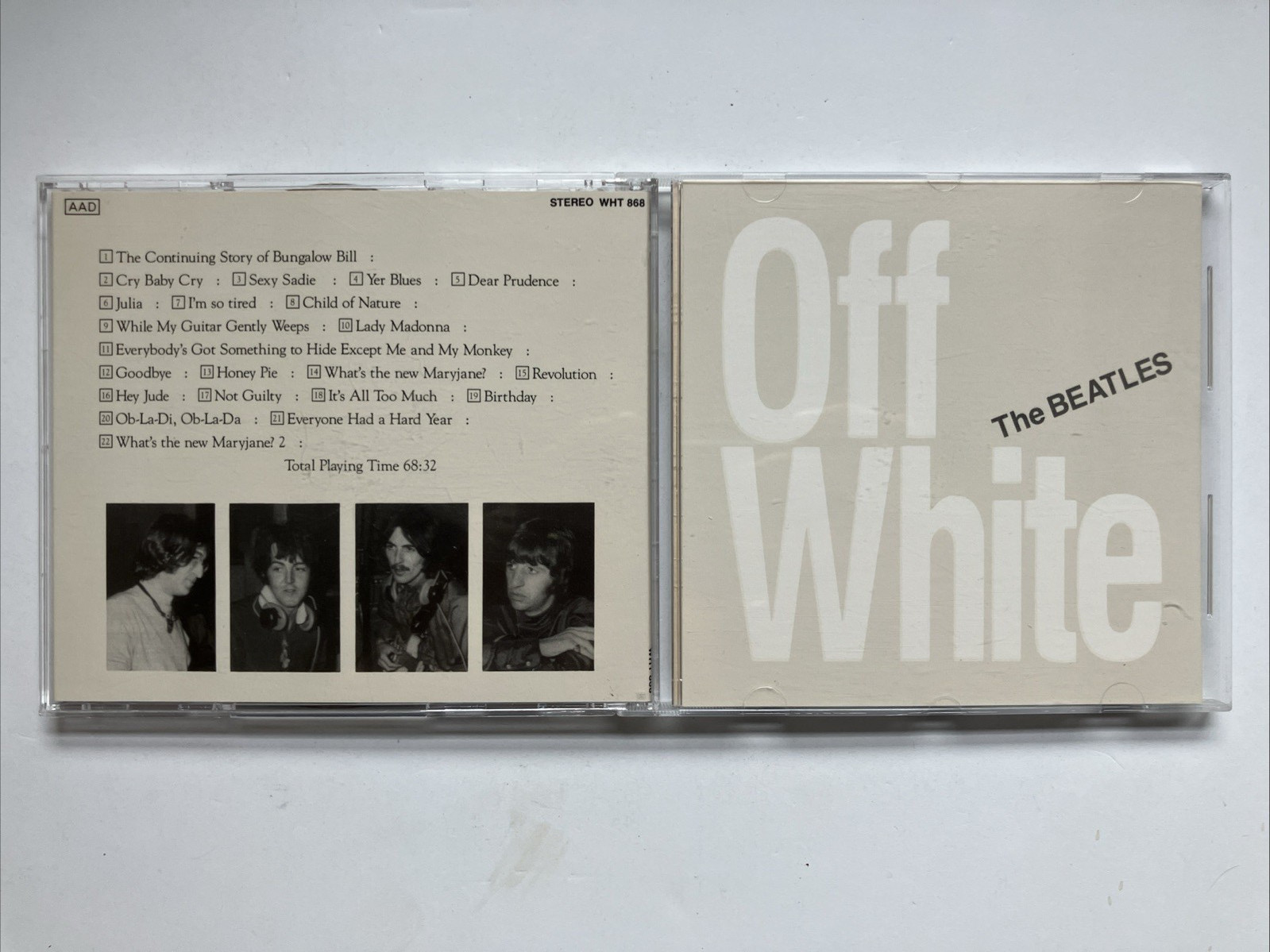 The Beatles - Off White Album CD - Import - Korea - Great Condition - Rare CD