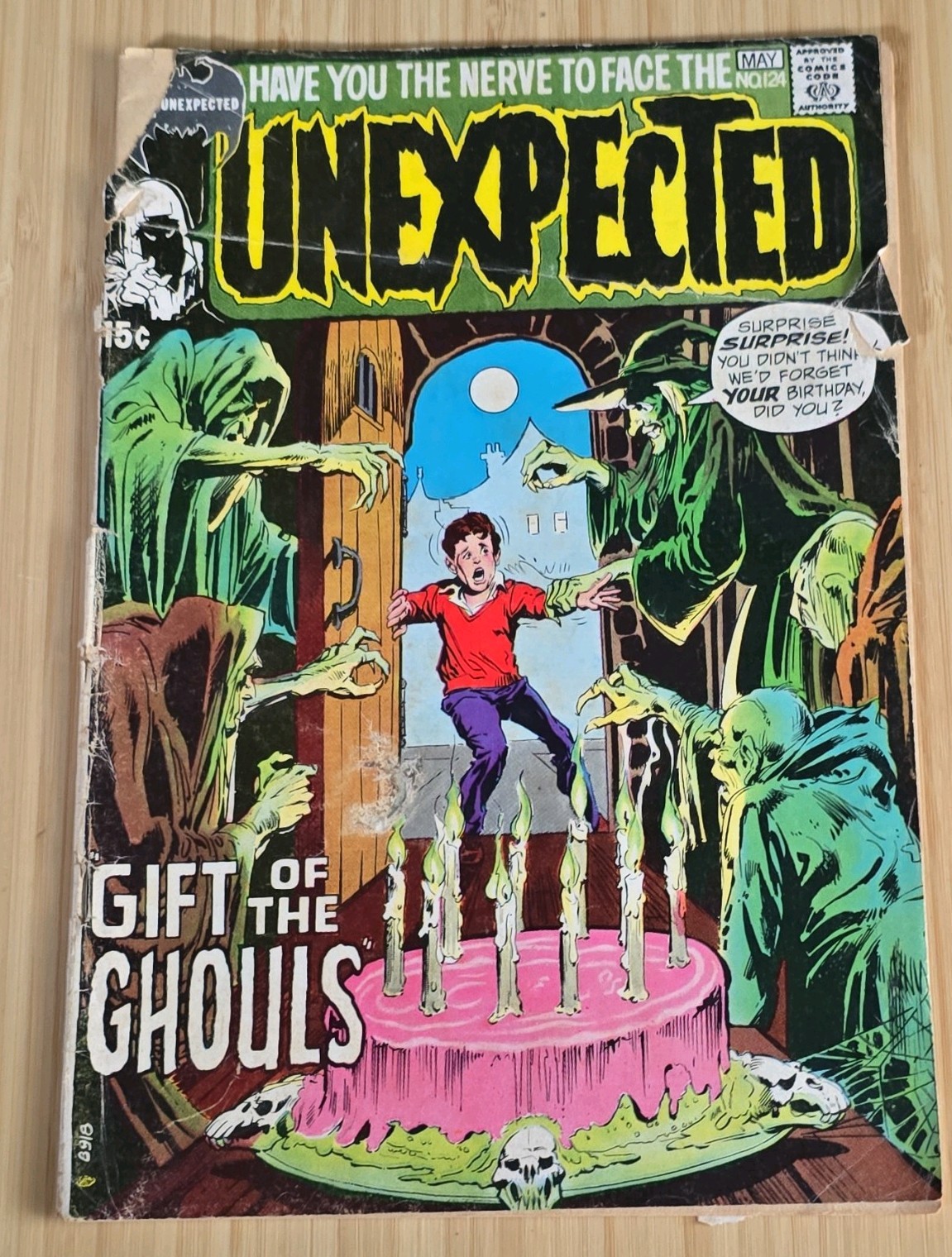 Unexpected #124 Vol. 1 Gift of the Ghouls Neal Adams DC 1971 Horror Bronze Age