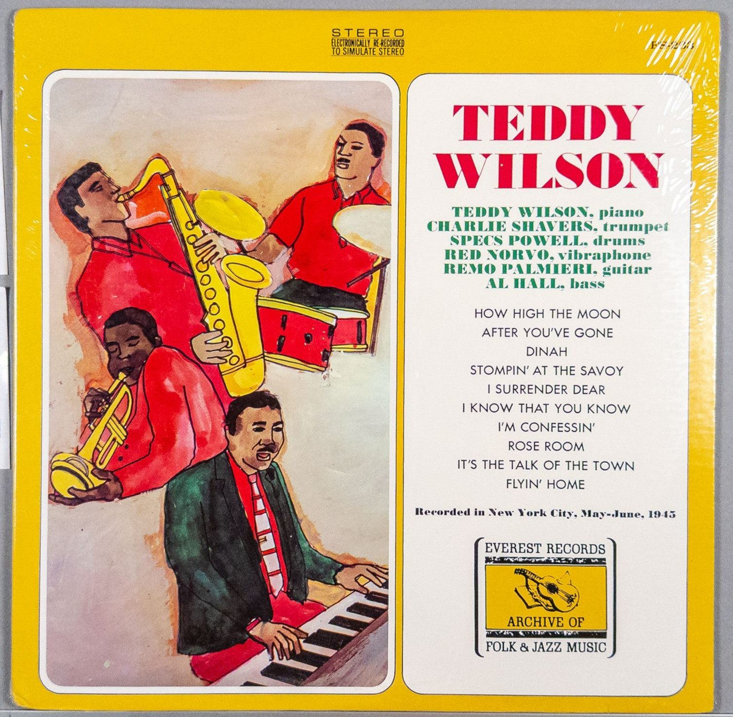 TEDDY WILSON 1972 LP Vinyl Record Album : EVEREST RECORDS FS 263 *SEALED