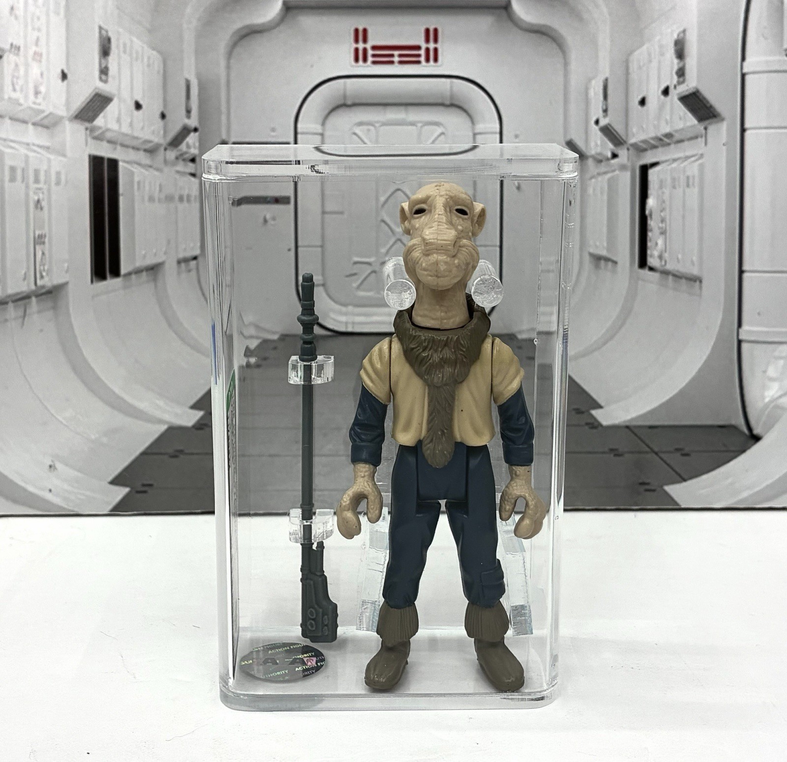 STAR WARS KENNER 1985 YAK FACE Last 17 Power Of The Force VINTAGE Classificato AFA 80+