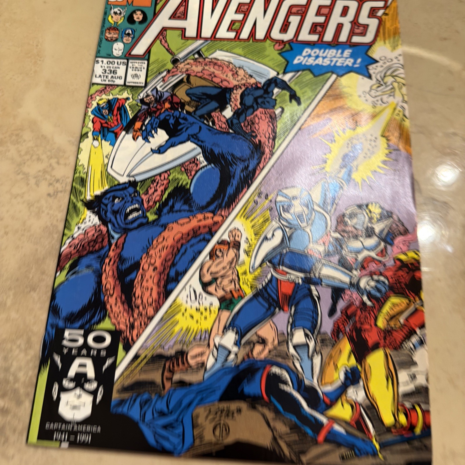 Avengers #336 Collezione Ossessione Parte 3 Doppio Disastro 1991