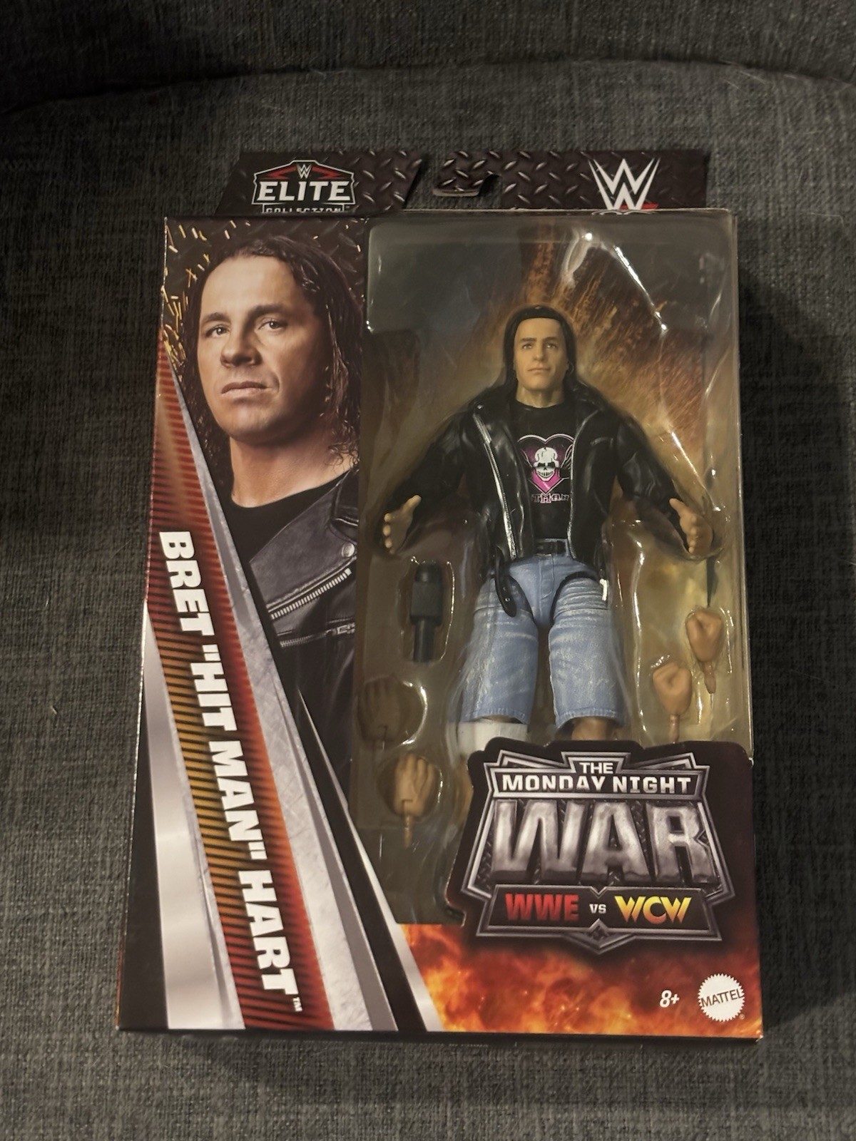 Bret Hit Man Hart WWE Action Figure Monday Night War Elite Collection New
