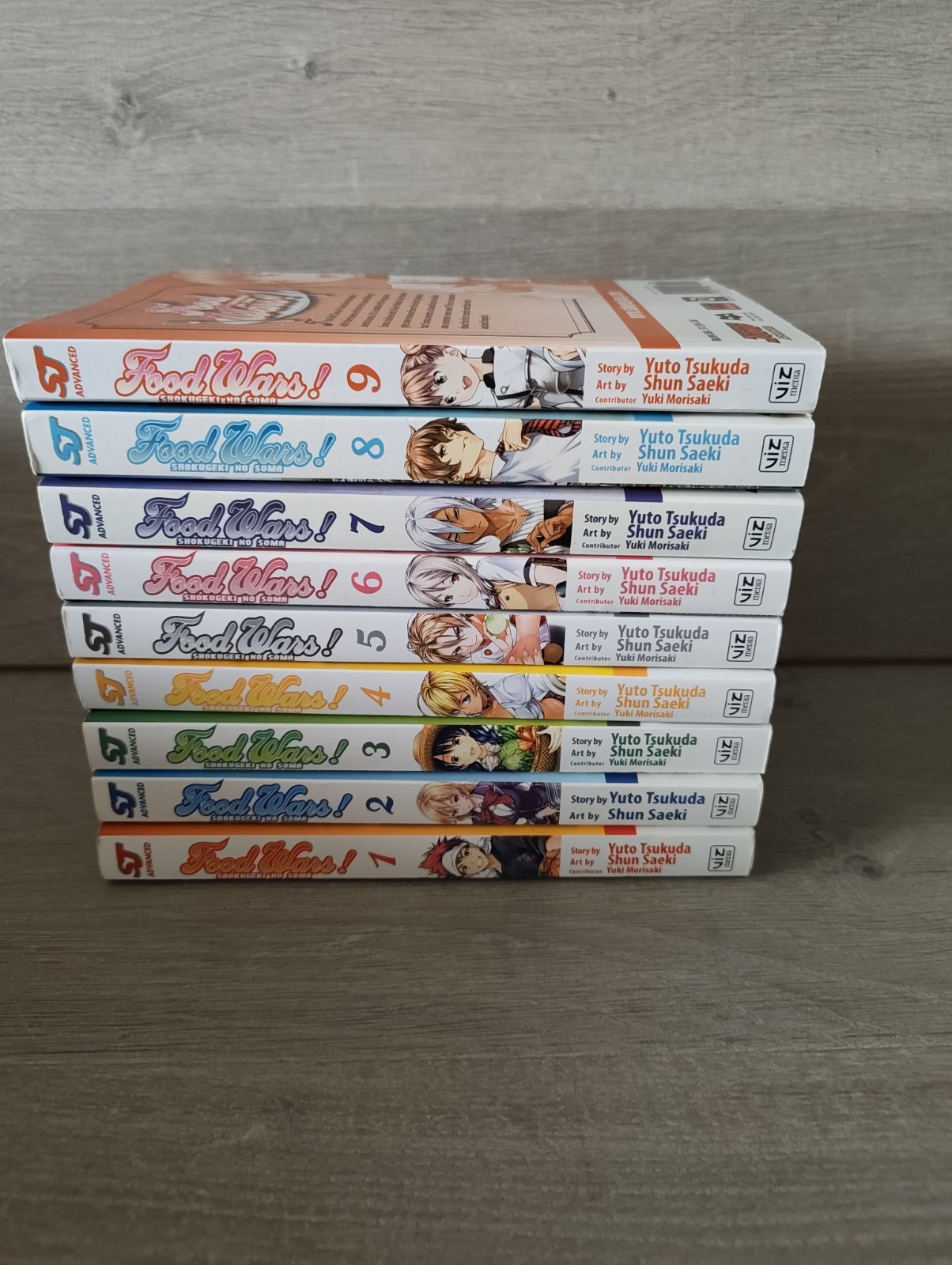 Food Wars Shokugeki no Soma Manga Vol 1-9 English Set Collection Viz Media 📚