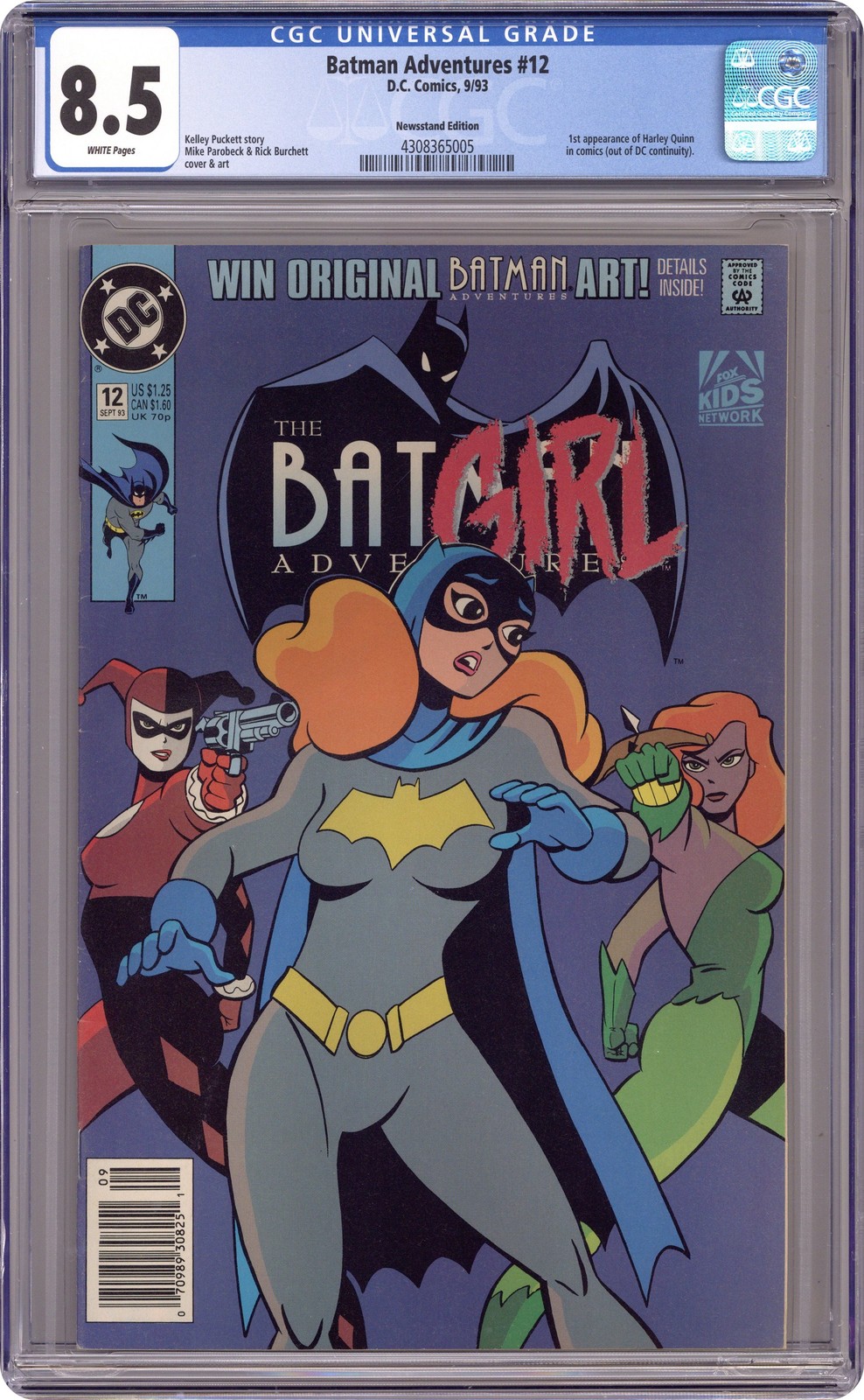 Batman Adventures #12N CGC 8.5 Newsstand 1993 4308365005