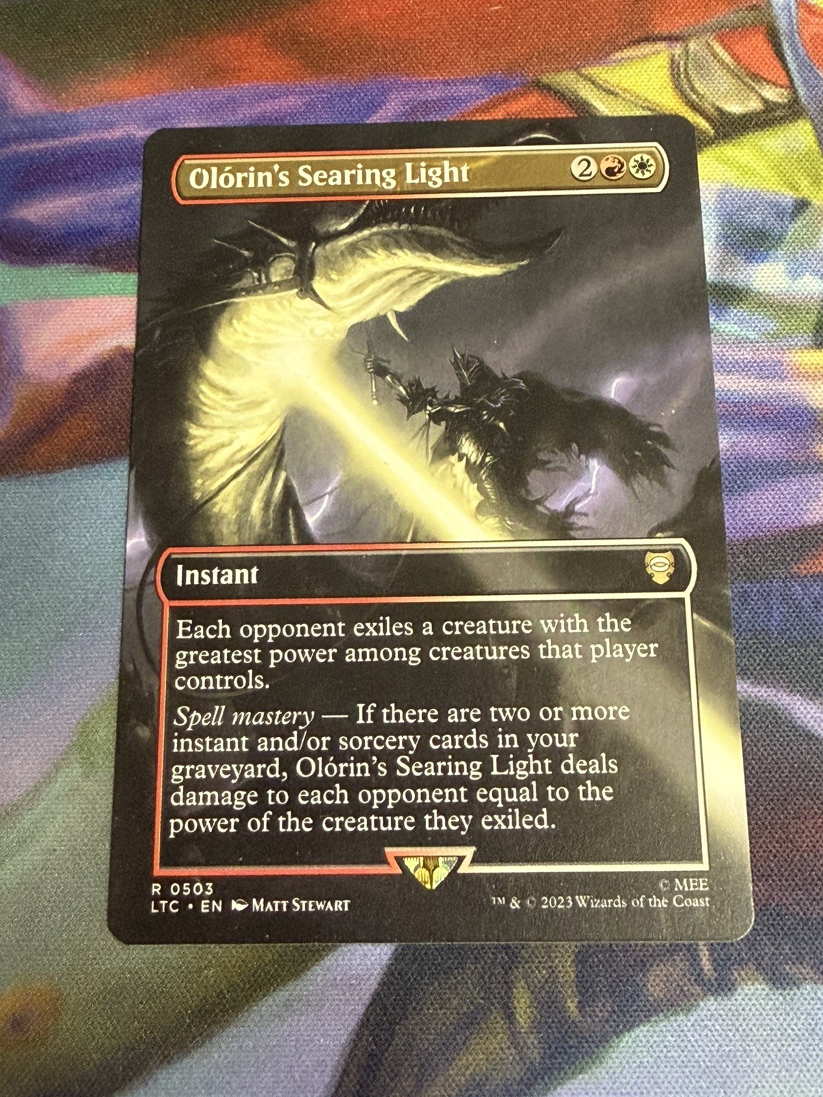 Olorin's Searing Light (senza confini) #503 (NM) Il Signore degli Anelli MTG