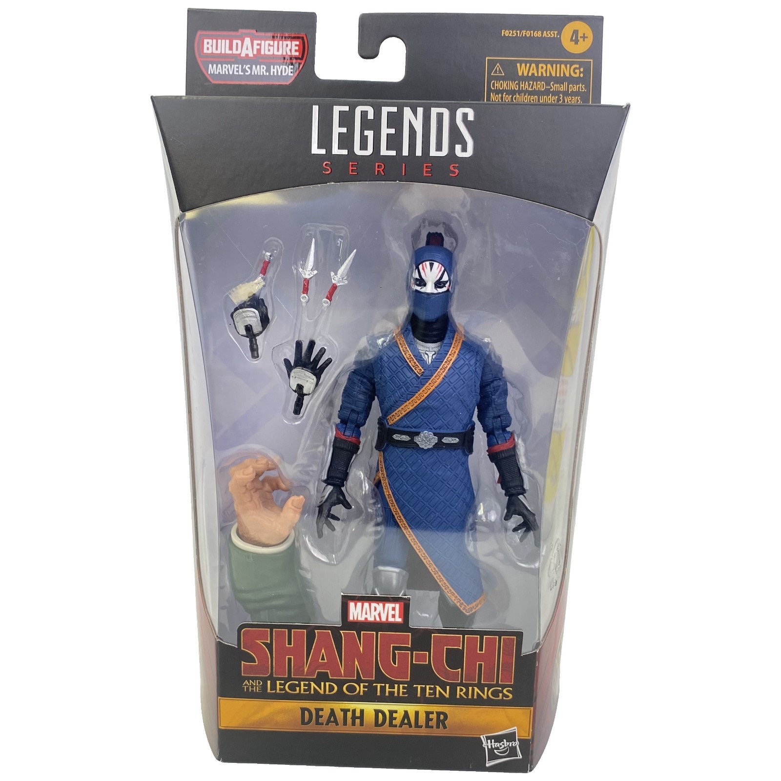 Marvel Legends Shang-Chi Death Dealer Modellino 6" 2021 Hasbro Nuovo Mr. Hyde BAF