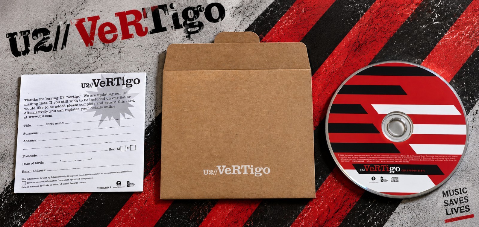 CD PROMO muy raro de U2, Con hoja Promo