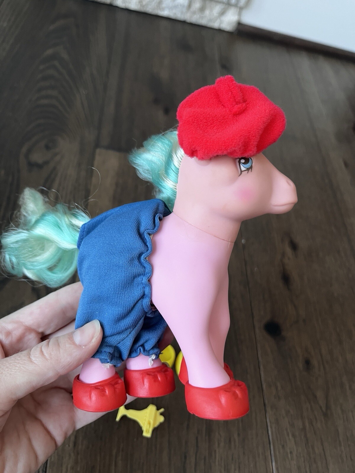 Vintage My Little Pony G1 Outfit Cappello Scarpe Pantaloni Berretto Francese Solo Outfit