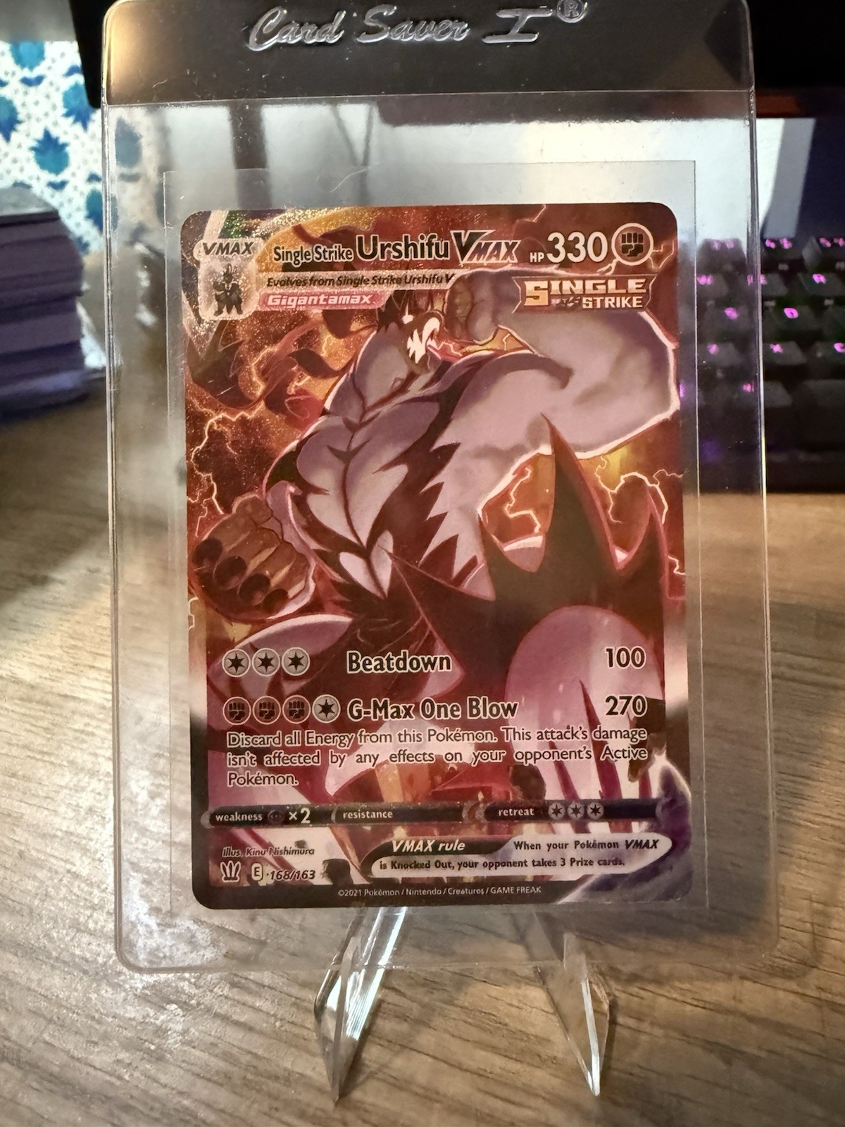 Single Strike Urshifu VMAX (Alternate Art Secret) 168/163 Swsh05: Stili di Battaglia 