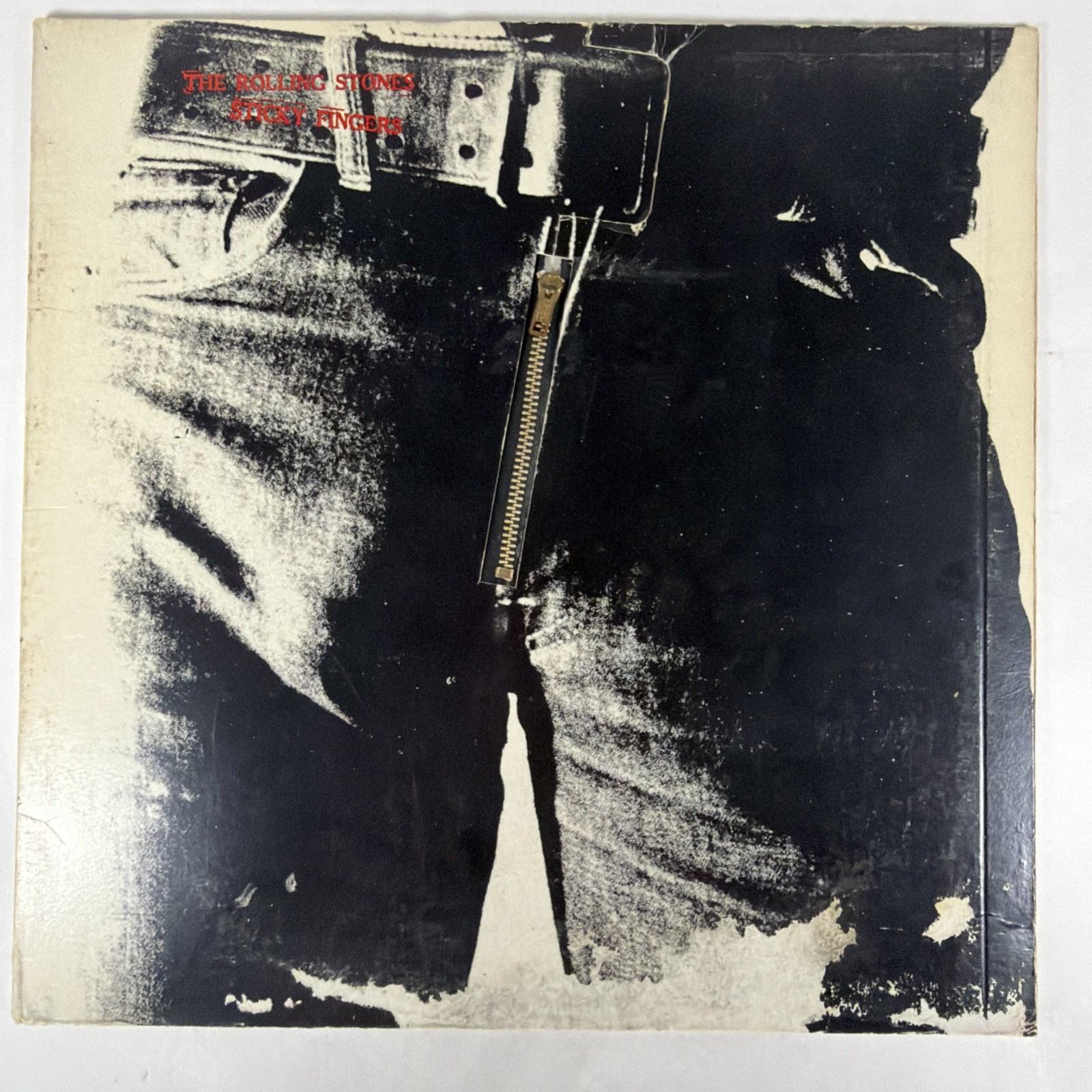 ROLLING STONES Sticky Fingers VINYL LP 1971 original ZIPPER Diecut WARHOL PR