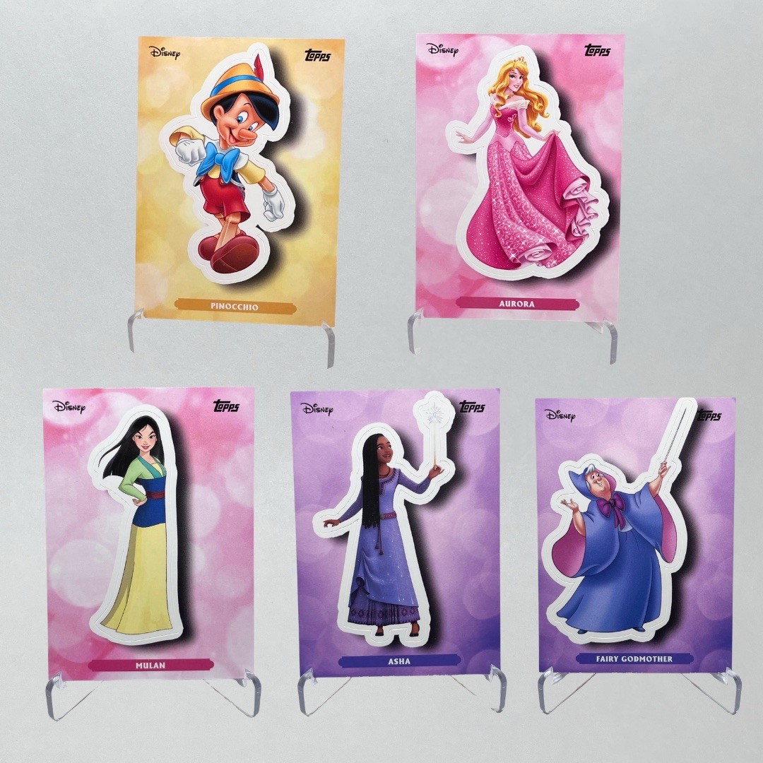 Lotto 5 adesivi carte Topps Disney Wonder 2025!