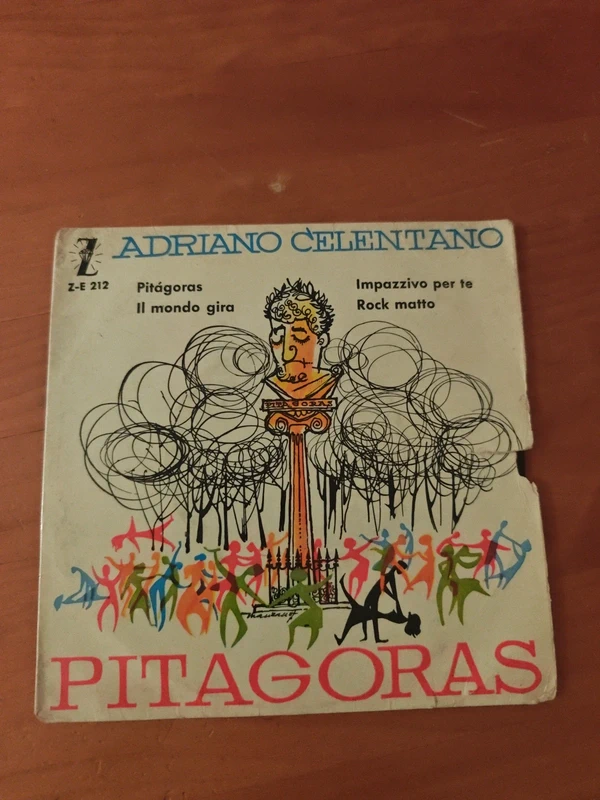 EP Vinilo Adriano Celentano – Pitagoras – Zafiro Z-E 212 – Vintage 1960