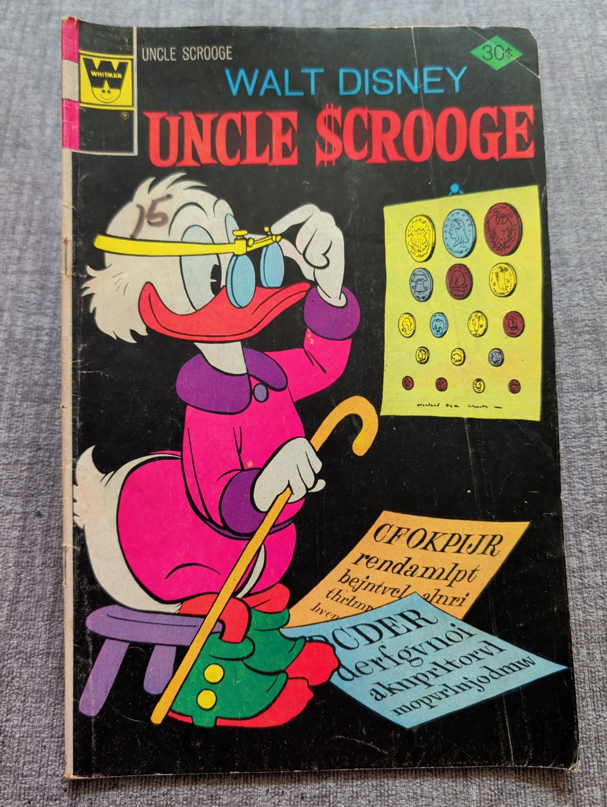 Walt Disney Zio Paperone #140 Whitman maggio 1977 esame oculistico età del bronzo fumetto