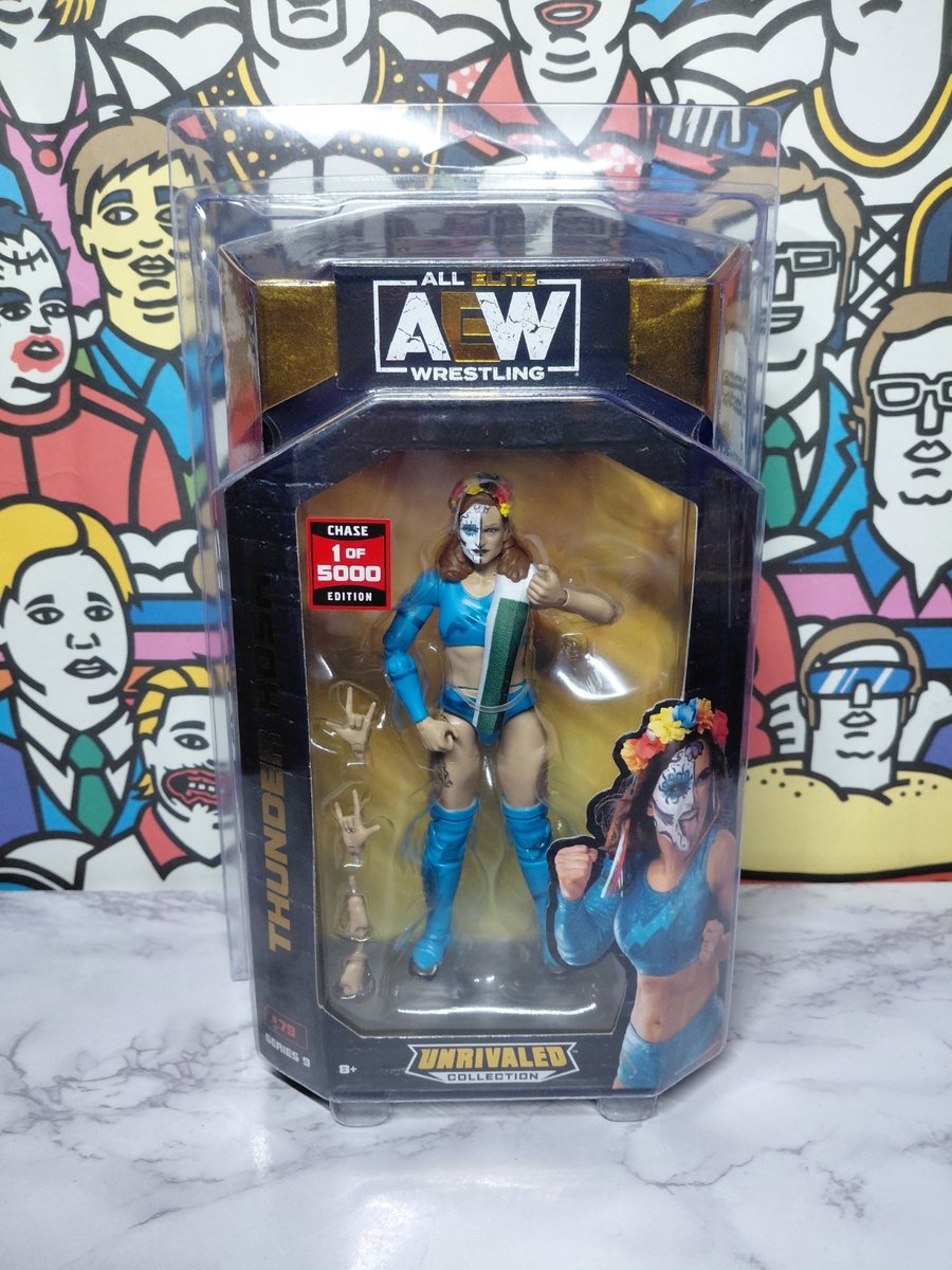 Jazwares AEW Unrivaled Collection - Thunder Rosa Action Figure CHASE 1 of 5000
