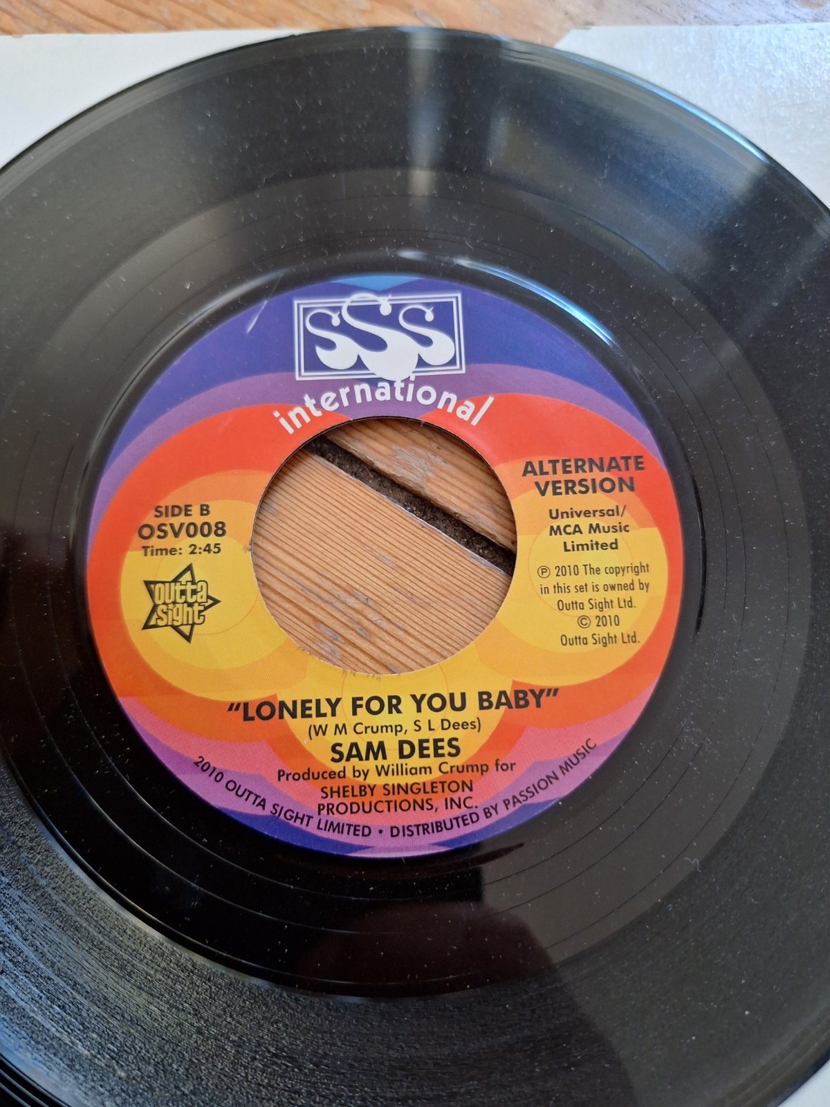 Northern Soul 45 Sam Dees Lonely for you , different Mix, alternate Version
