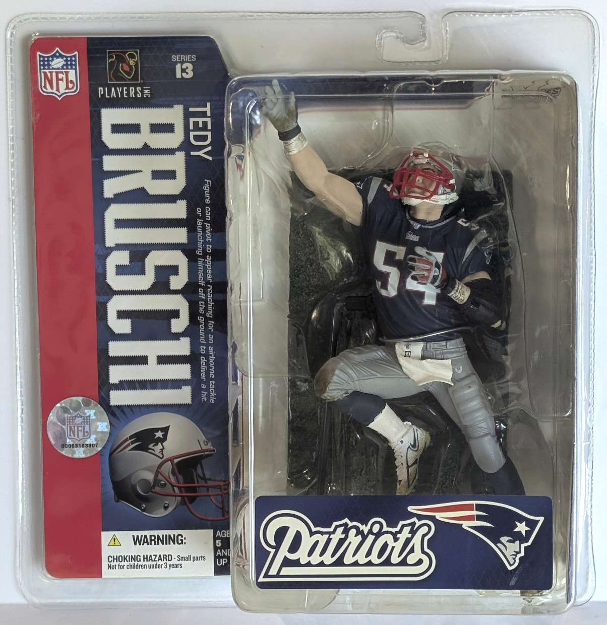 McFarlane NFL #54 Tedy Bruschi  New England Patriots Series 13 NEW SEALED