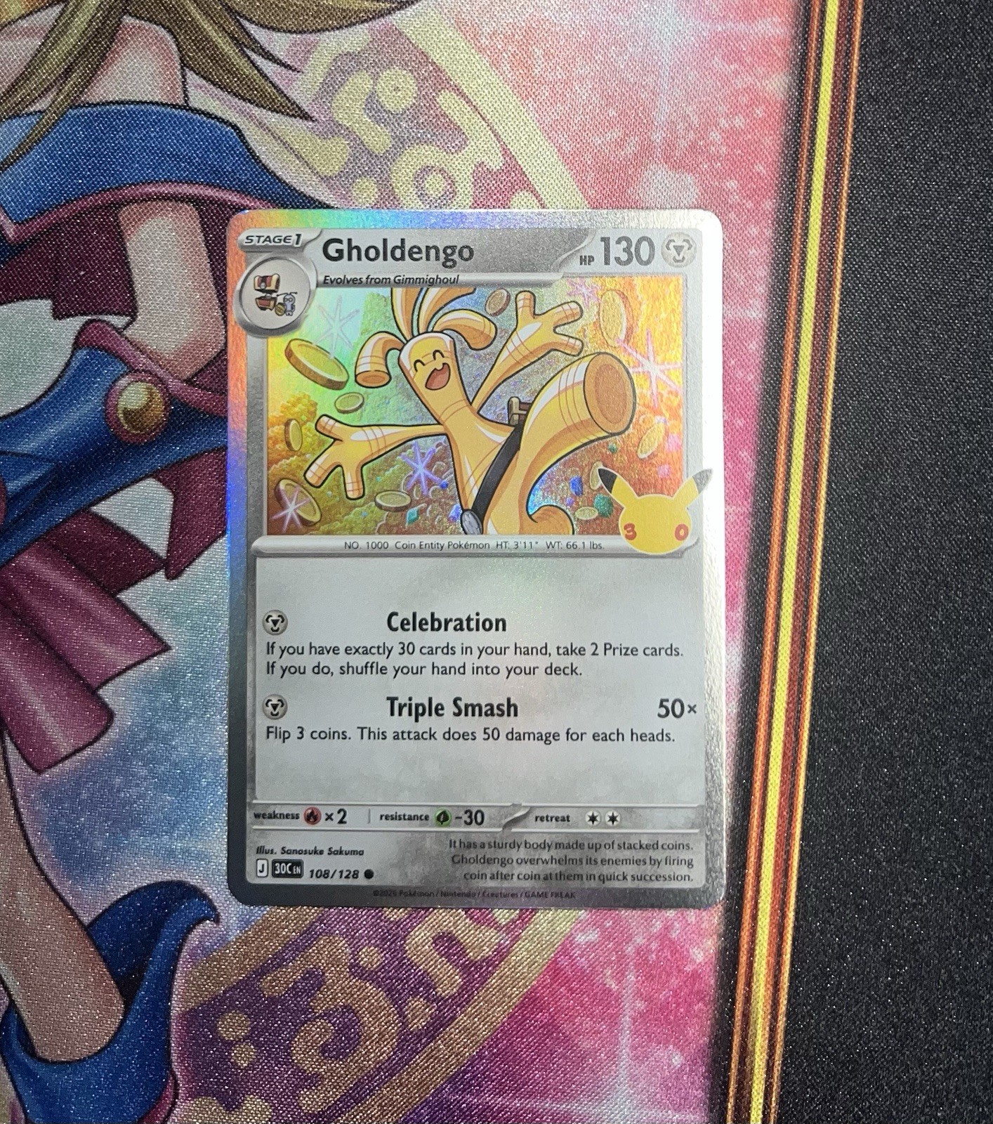 Gholdengo Holo Common ME: 30th Celebration 108/128 NM