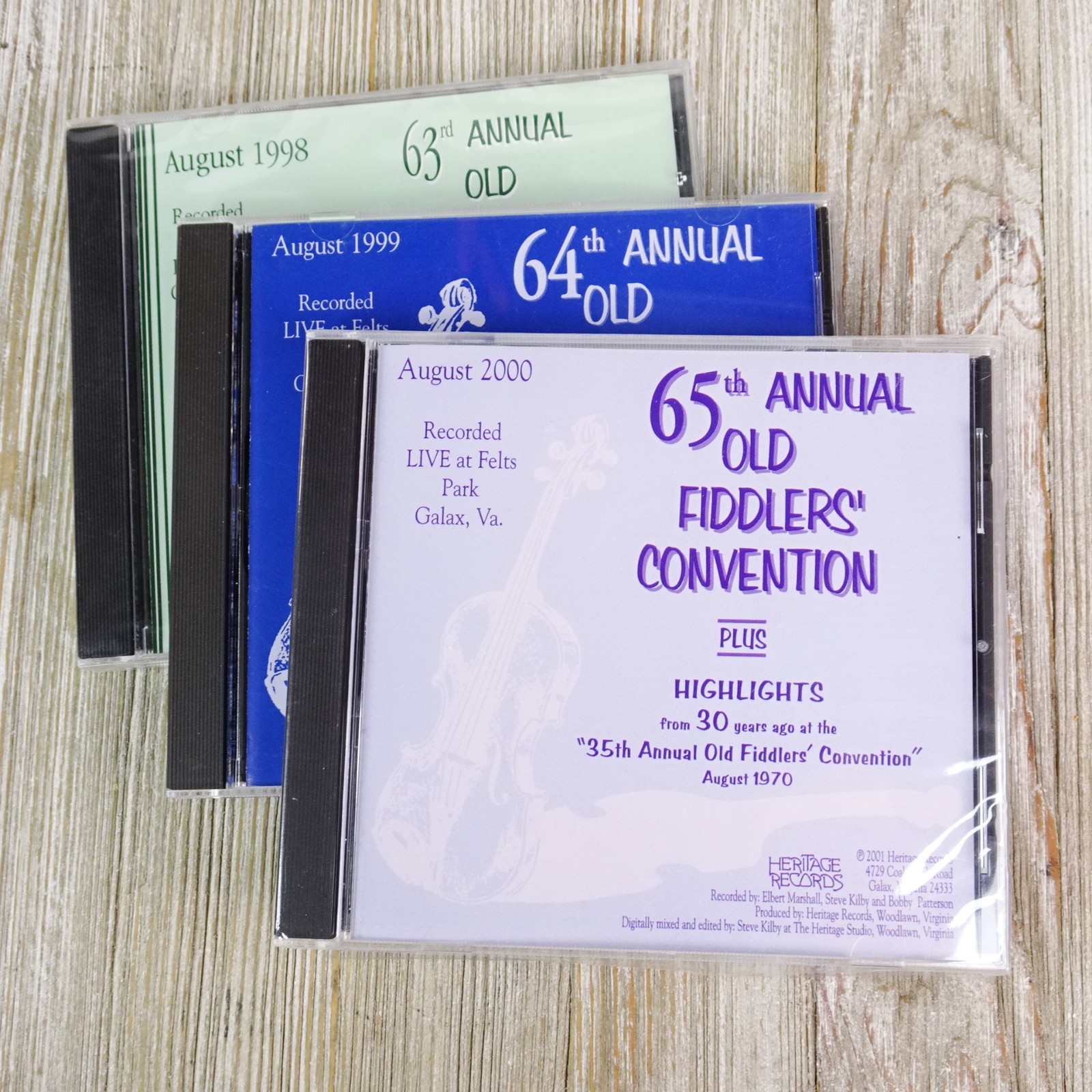 NEW Annual Old Fiddlers' Convention CD Lot 63rd 64th 65th Folk Bluegrass