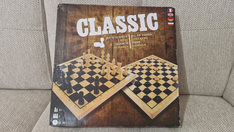 Jeu échecs et dames asmodee