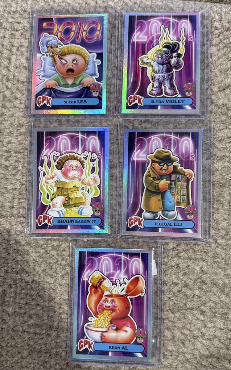 Garbage Pail Kids sottoset 40° anniversario - 5 carte