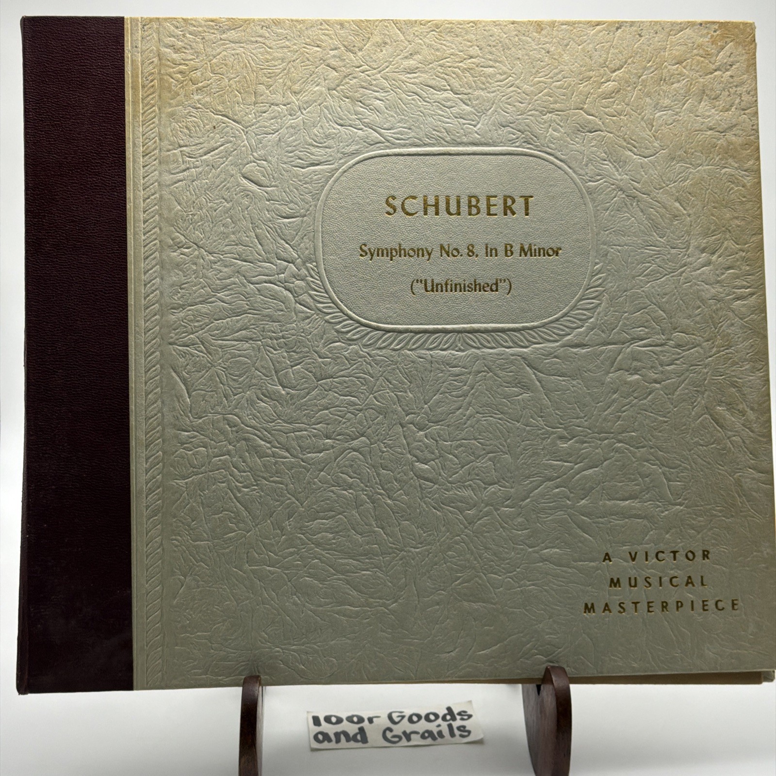 SCHUBERT -  SYMPHONY NO. 8 IN B MINOR - VICTOR MUSICAL MASTERPIECE - THREE DISCS