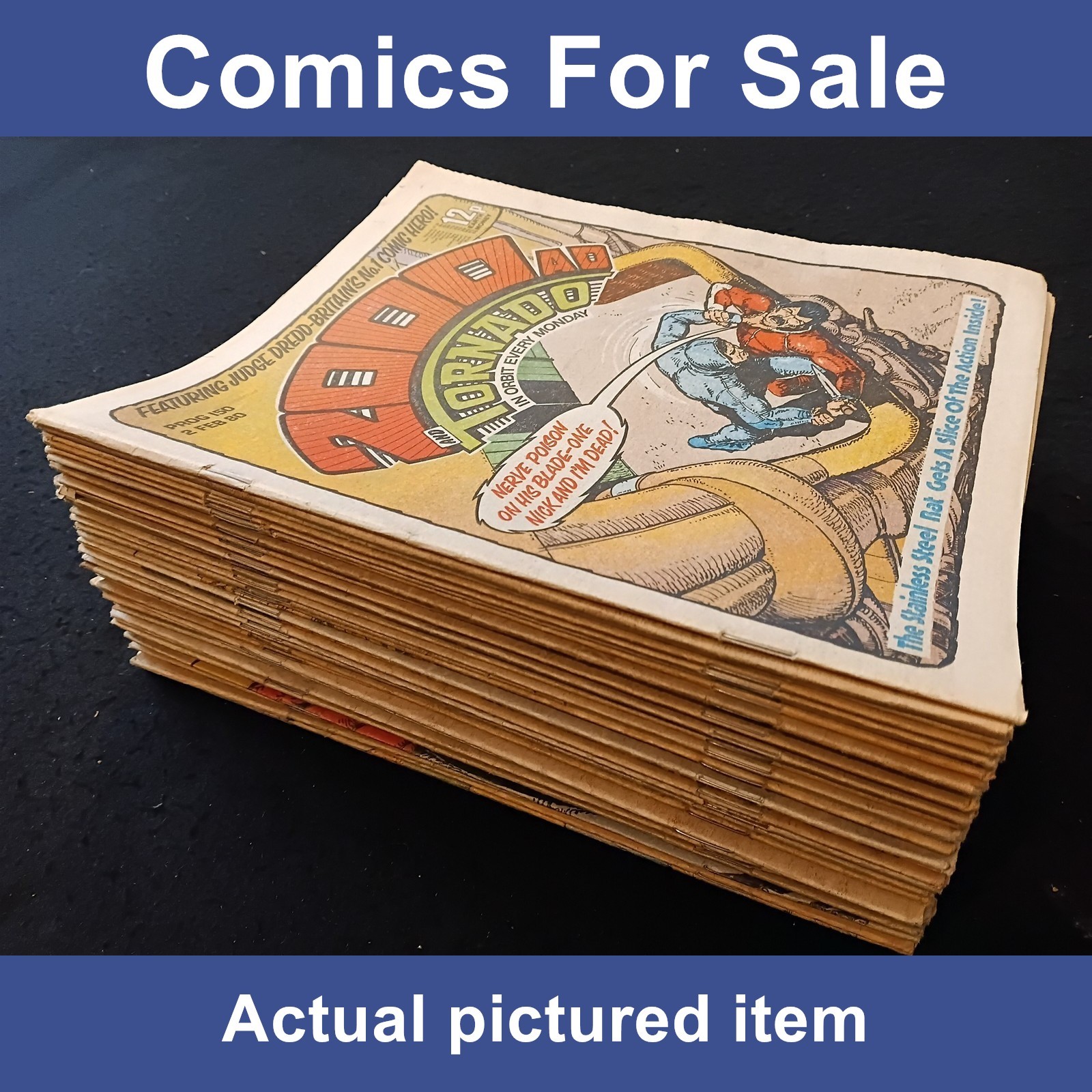 2000AD progs 150-199 comics - 1st Anderson Zenith- 50 comics job lot (LOT#15442)