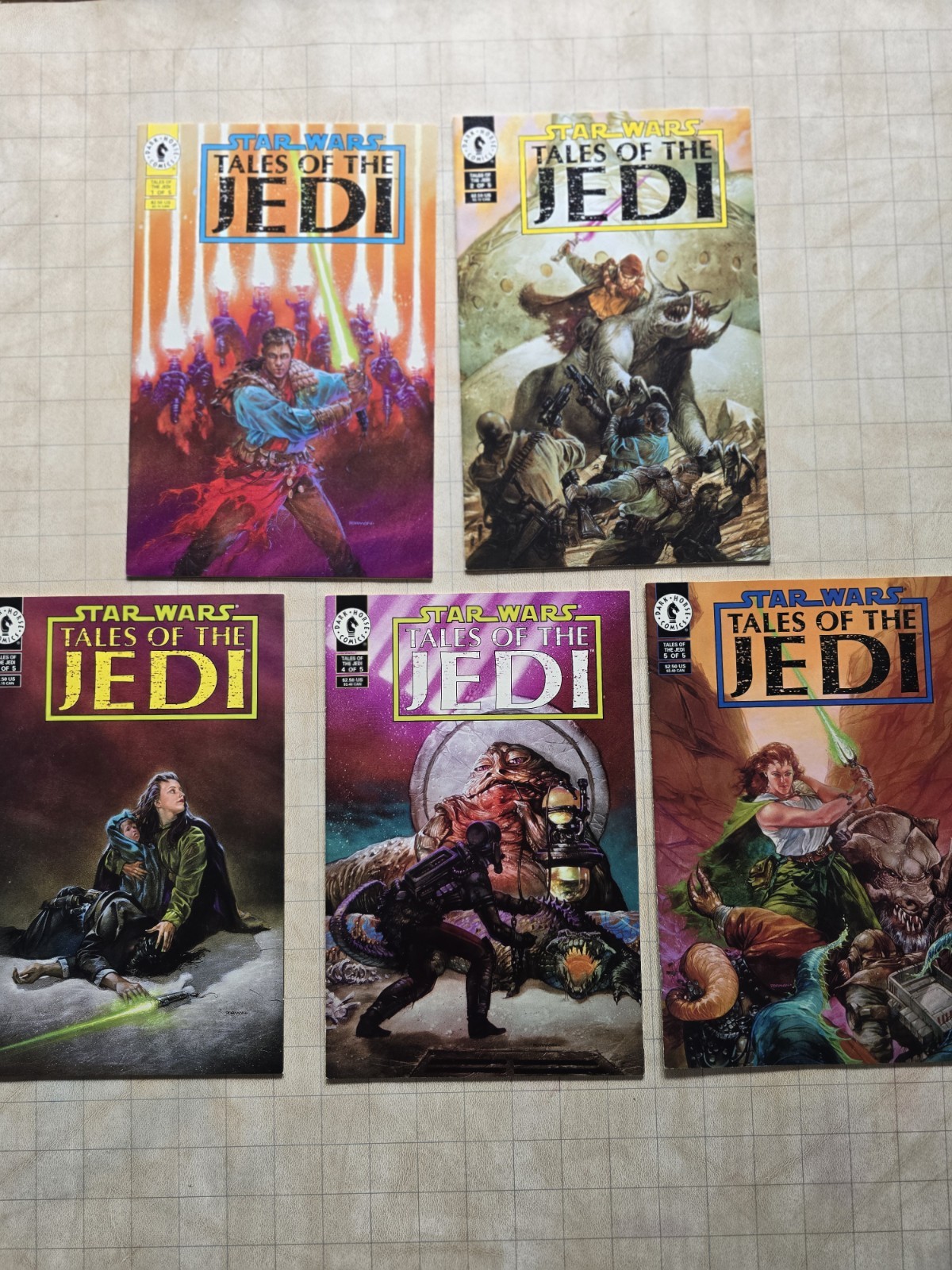 STAR WARS: Tales of the Jedi #1-5 serie completa - 1993 - Dark Horse Comics
