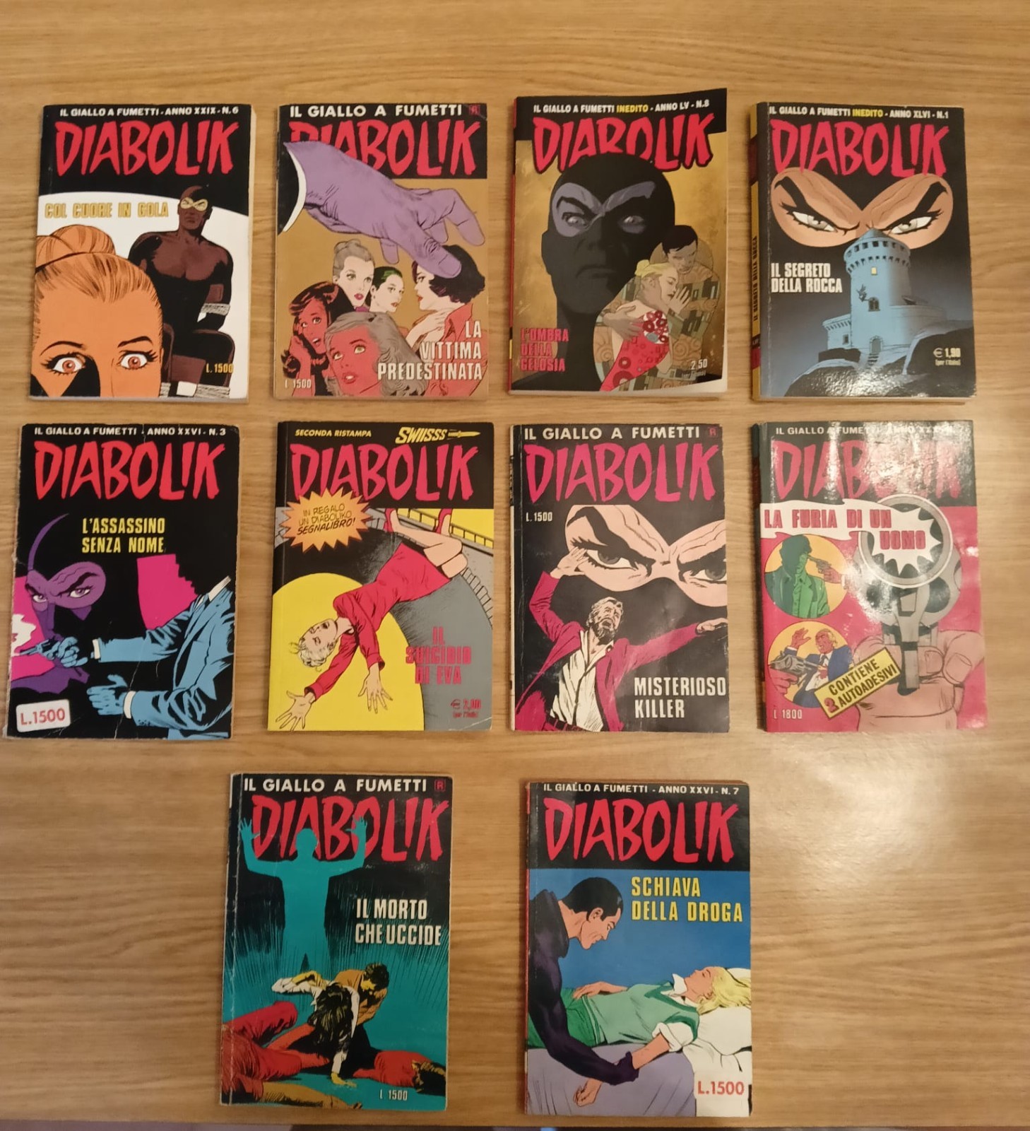 fumetti diabolik 10 pezzi