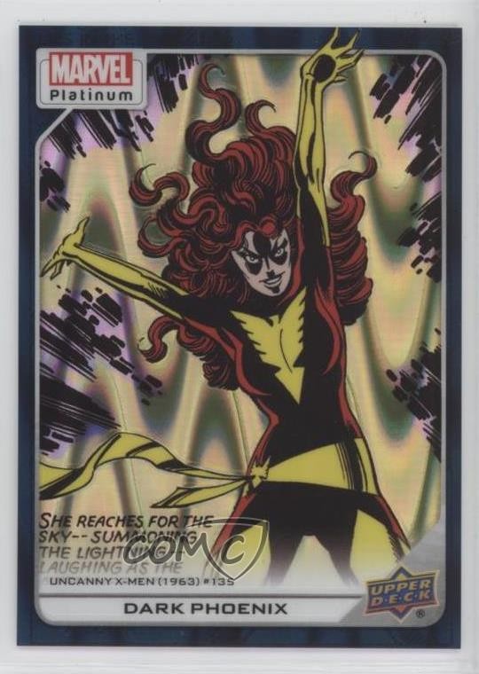 2023 Upper Deck Marvel Platinum High Series Teal Wave /799 Dark Phoenix #121 0q2