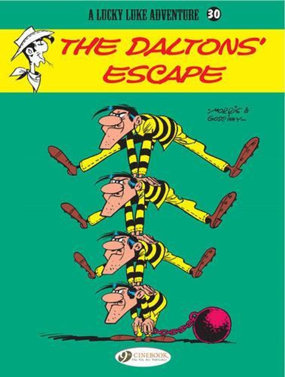 Lucky Luke 30 - La fuga di Dalton di Morris & Goscinny (inglese) brossura Boo
