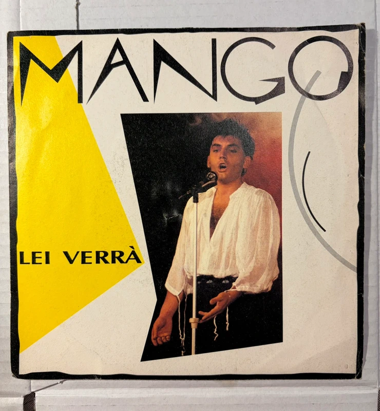 45 giri Mango Lei verrà 1986 prima stampa