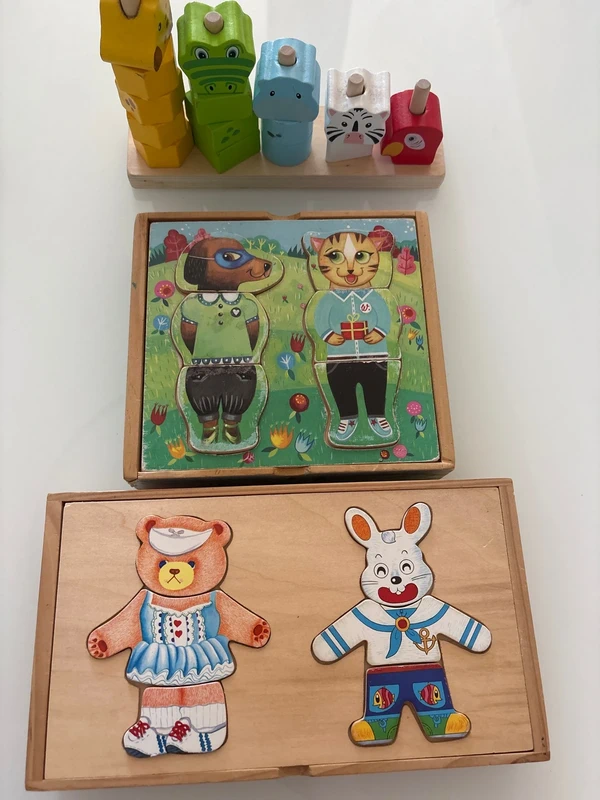 Set 3 giochi di legno