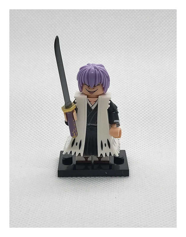 Figurine type Lego - Bleach - gin Ichimaru (Lego-style Figure - Bleach - Gin Ichimaru)