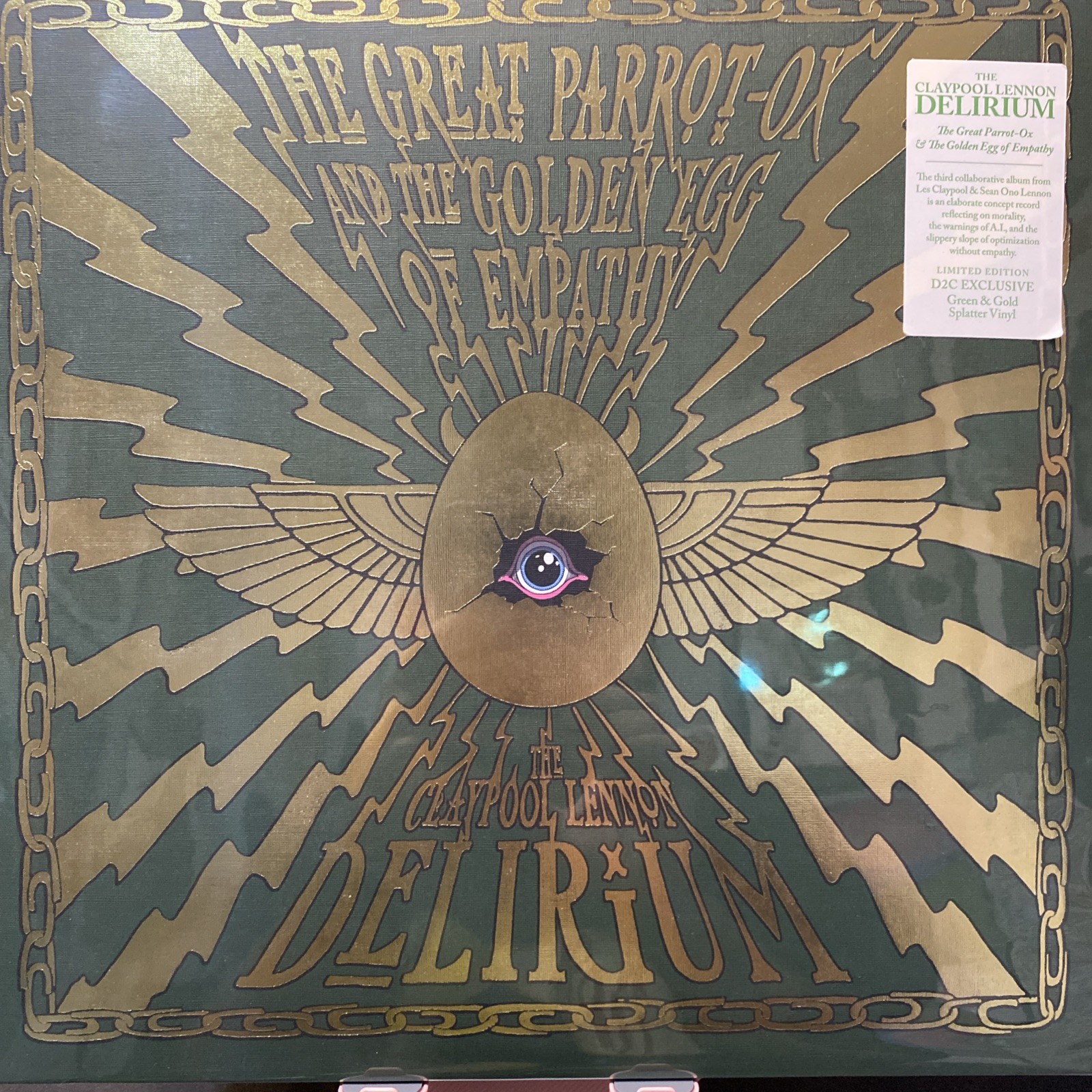 Claypool Lennon Delirium - The Great Parrot-Ox - Green/Gold Splatter Vinyl NEW