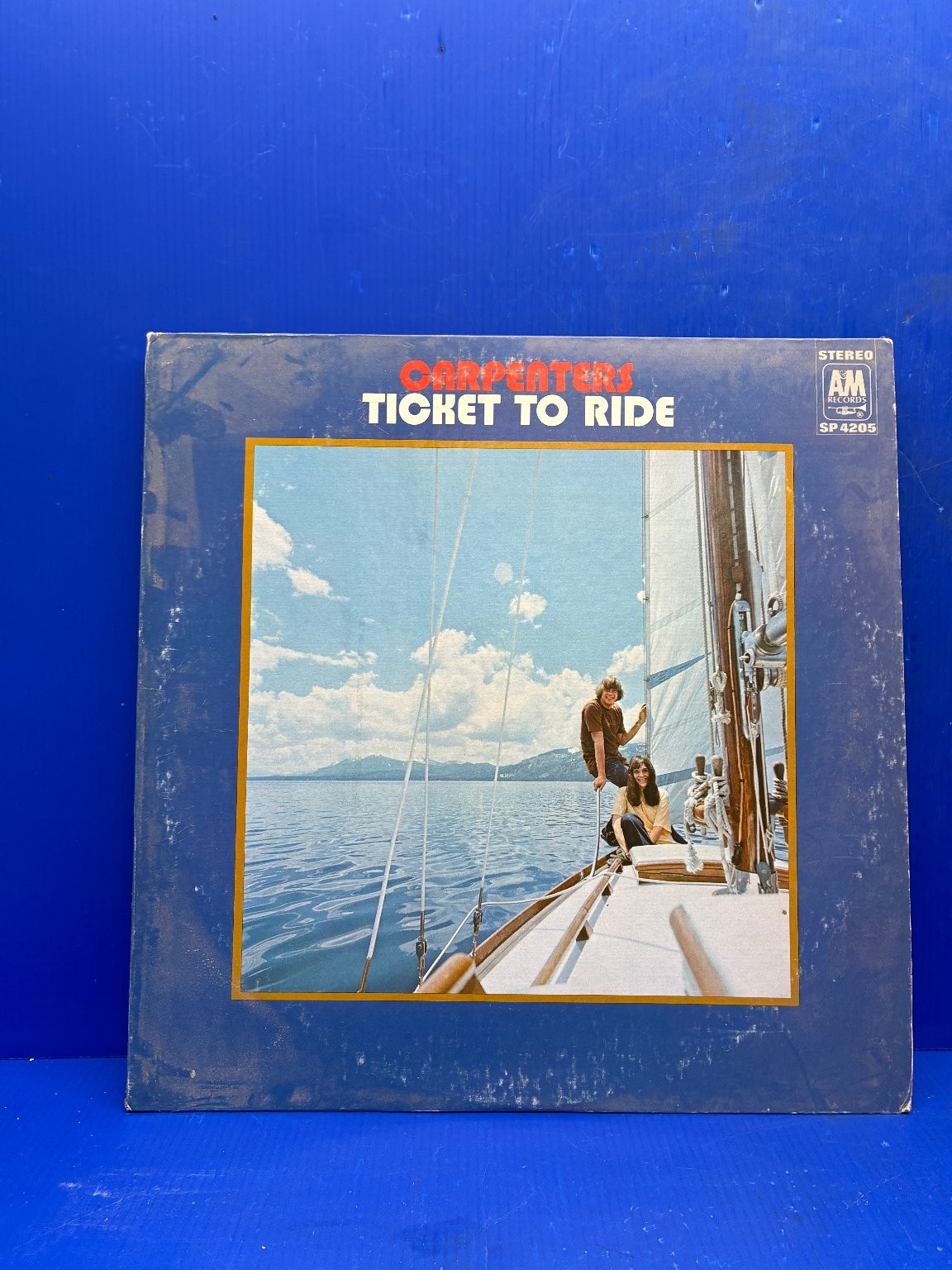 Carpenters - Ticket to Ride LP Record 1969 A&M Records Pop Rock 33 RPM