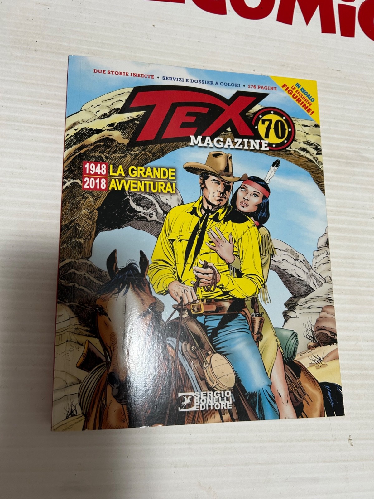 TEX MAGAZINE  TEX 70  SETT. 2018   con  FIGURINE da edicola   A5
