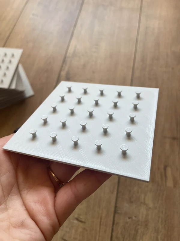 6 géoplans 5x5