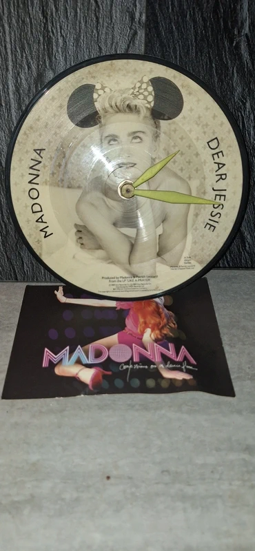 Horloge Murale Vinyle Picture Disc Madonna "Dear Jessie" (1989)