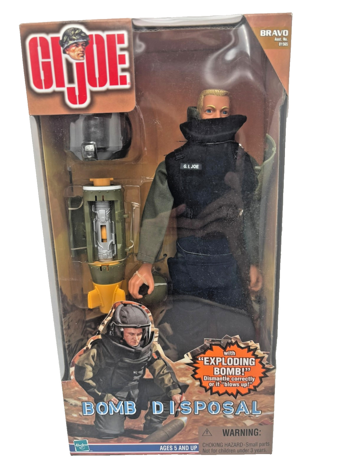 Hasbro 1999 GI Joe - Soldatino Smaltimento Bombe 12" US Army (Caucasico) - Nuovo con scatola