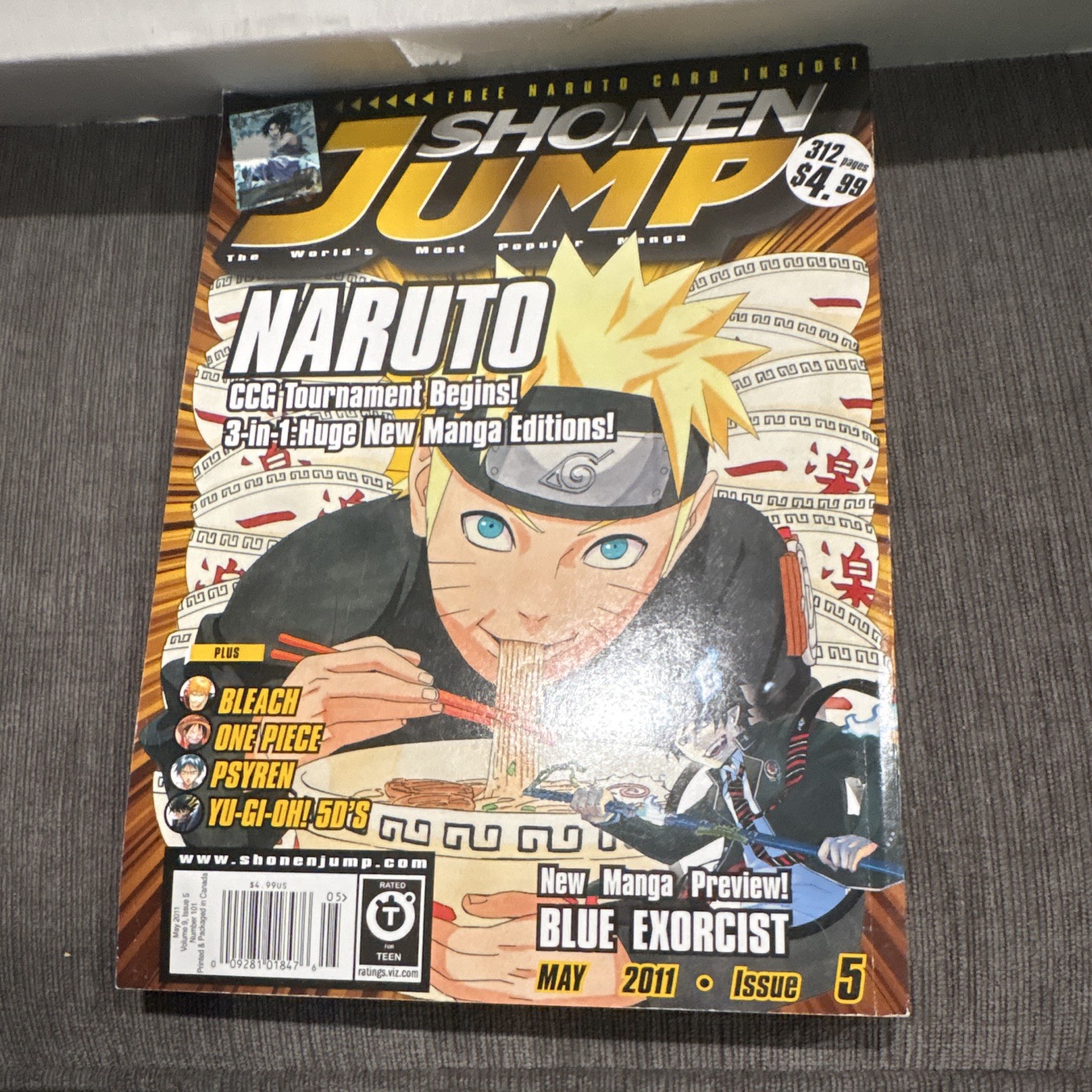 Shonen Jump Maggio 2011 Numero #5 Naruto Uzumaki Copertina Numero Singolo Inglese
