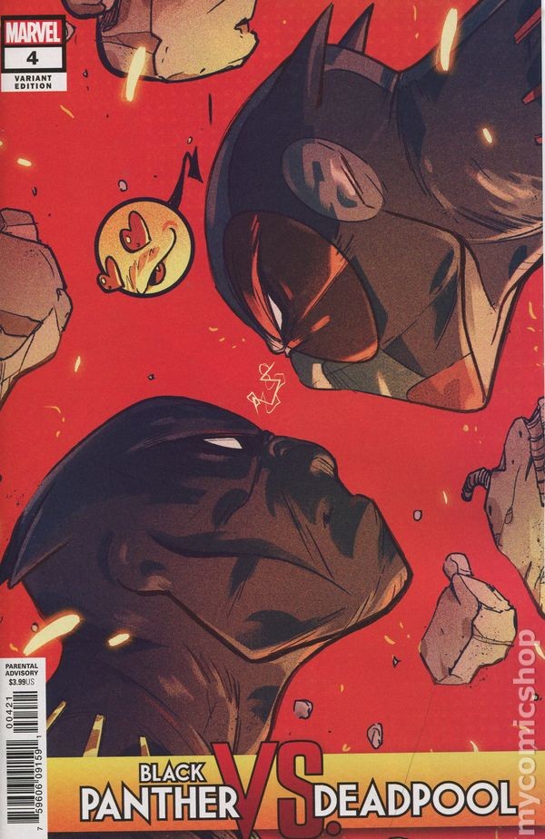Black Panther vs. Deadpool #4B variante Ortiz VF 8.0 2019 immagine stock