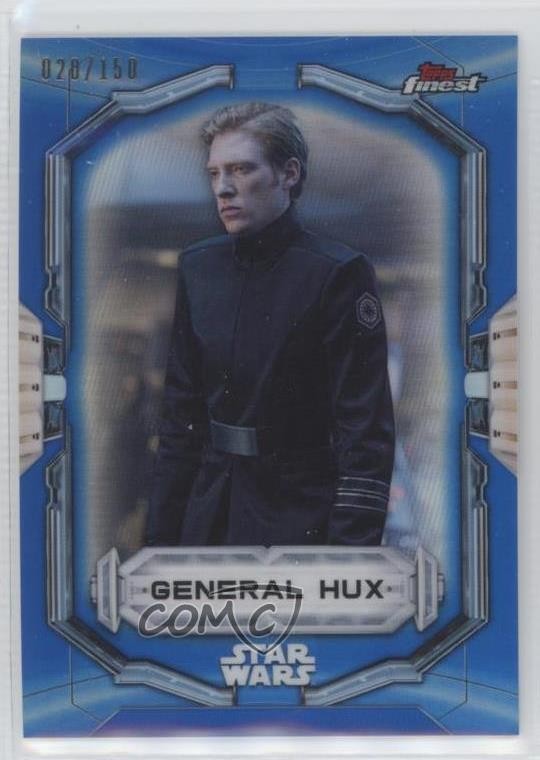 2022 Topps Finest Star Wars rifrattore blu 20/150 General Hux #41 g2u