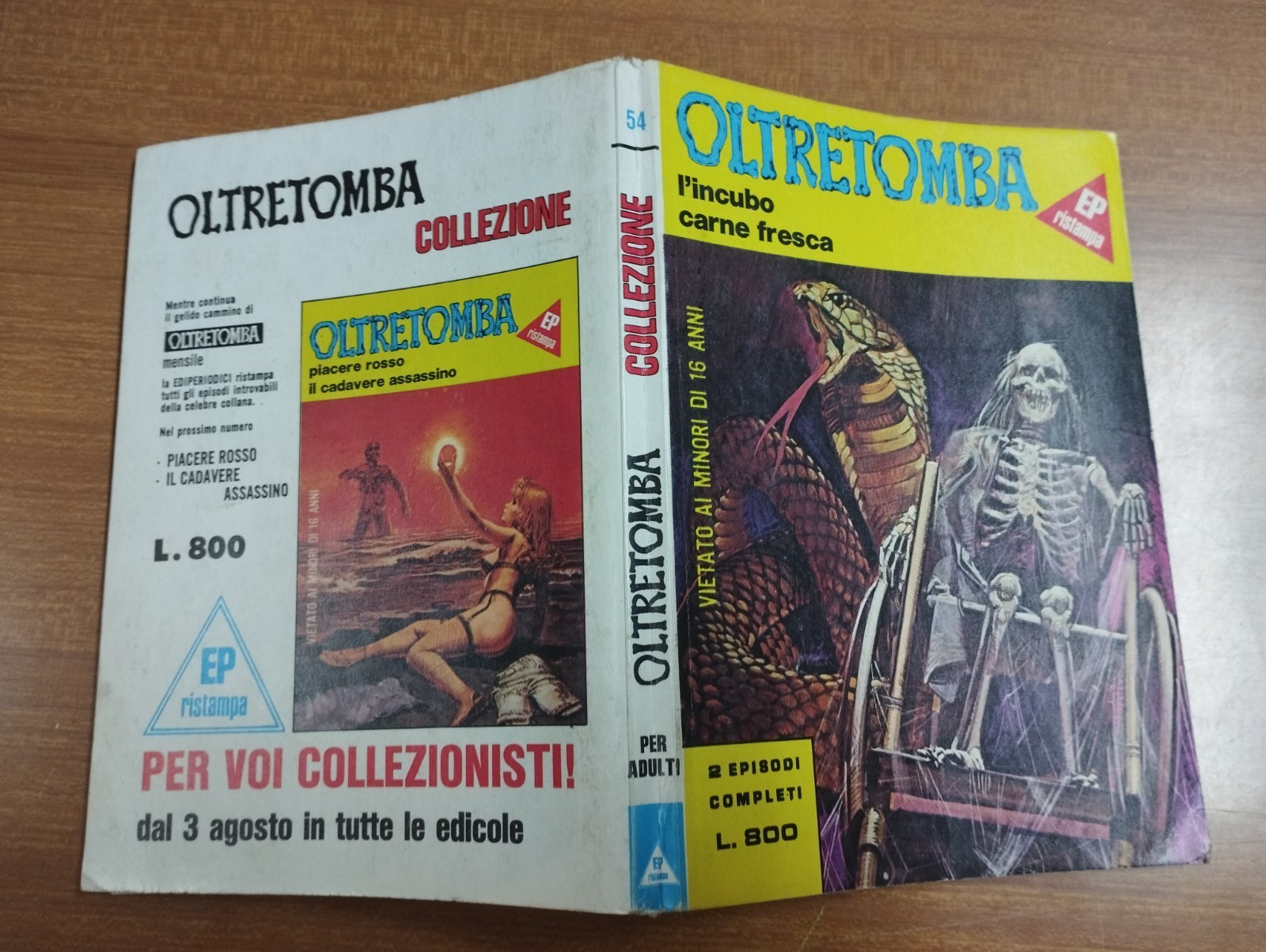"OLTRETOMBA COLLEZIONE" - FUMETTO N. 54 DEL LUGLIO 1981 - EDIZ. EDIPERIODICI